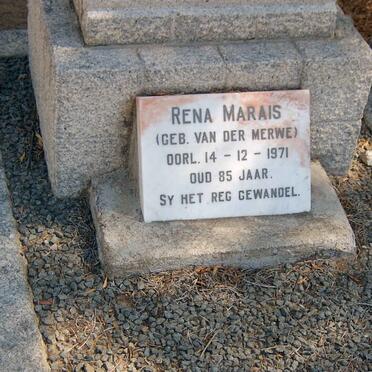 MARAIS Rena nee VAN DER MERWE -1971