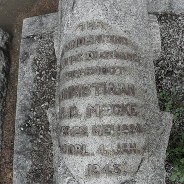 MOCKE Christiaan P.D. -1945