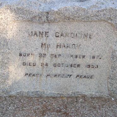 McHARDY Jane Caroline 1872-1953