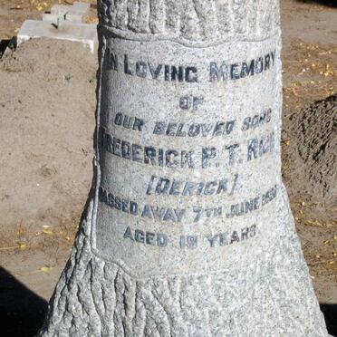 RICE Frederick P.T. -