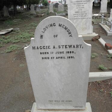 STEWART Maggie A. 1888-1891