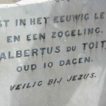TOIT Daniel Jacobus, du 1836-1898 :: DU TOIT Albertus