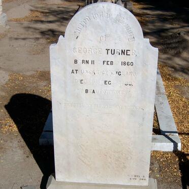 TURNER George 1860-1899