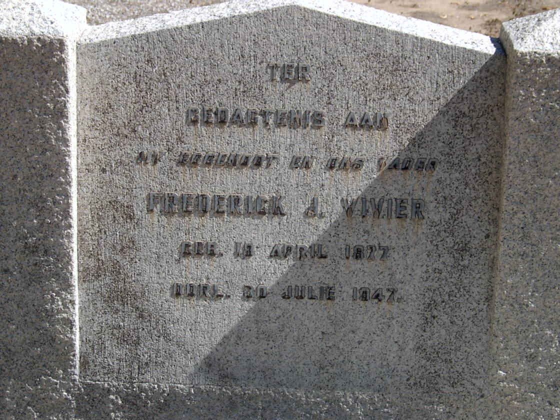 VIVIER Frederick J. 1877-1947