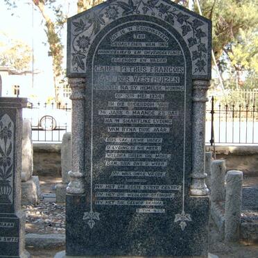 WESTHUIZEN Carel Petrus Francois, van der -1934