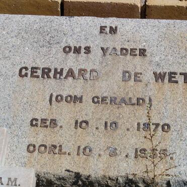 WET Gerhard, de 1870-1955