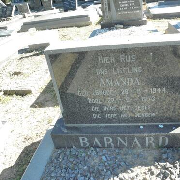 BARNARD Amanda nee BRUCE 1944-1973