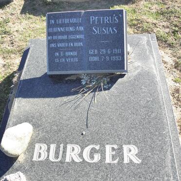 BURGER Petrus Susias 1911-1993
