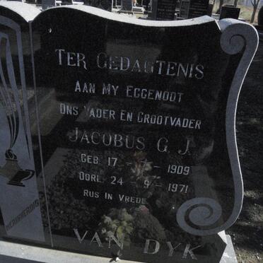 DYK Jacobus G.J., van 1909-1971