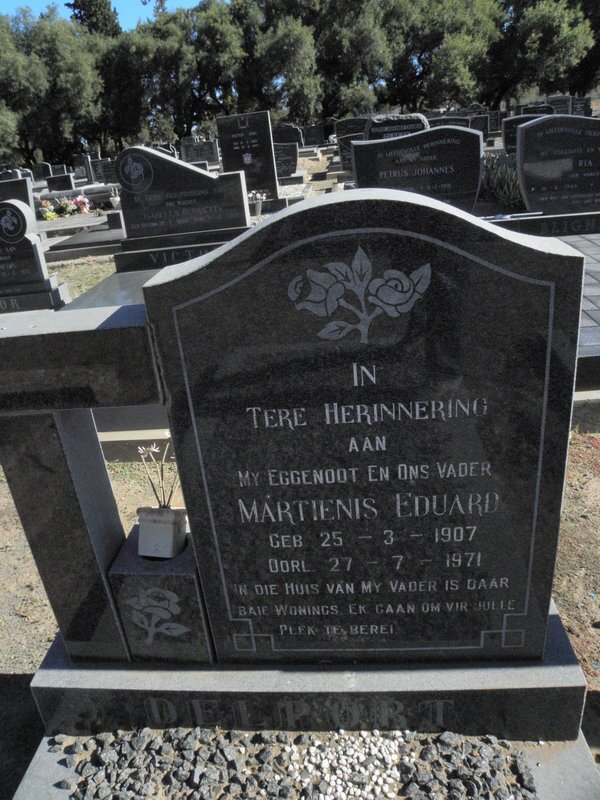 DELPORT Marthenis Eduard 1907-1971