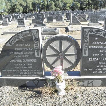 ECK Johannes Gerhardus, van 1890-1967 &amp; Elizabeth Maria 1893-1987