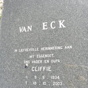 ECK Cliffie, van 1934-2003