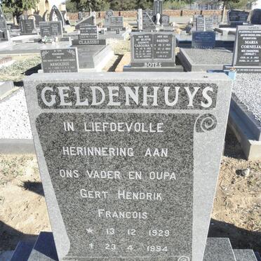 GELDENHUYS Gert Hendrik Francois 1929-1994
