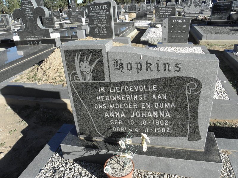 HOPKINS Anna Johanna 1902-1982