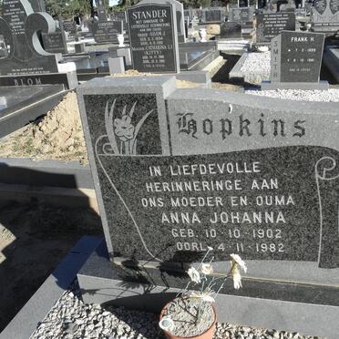 HOPKINS Anna Johanna 1902-1982