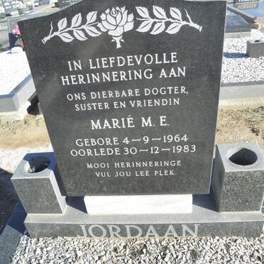 JORDAAN Marie M.E. 1964-1983
