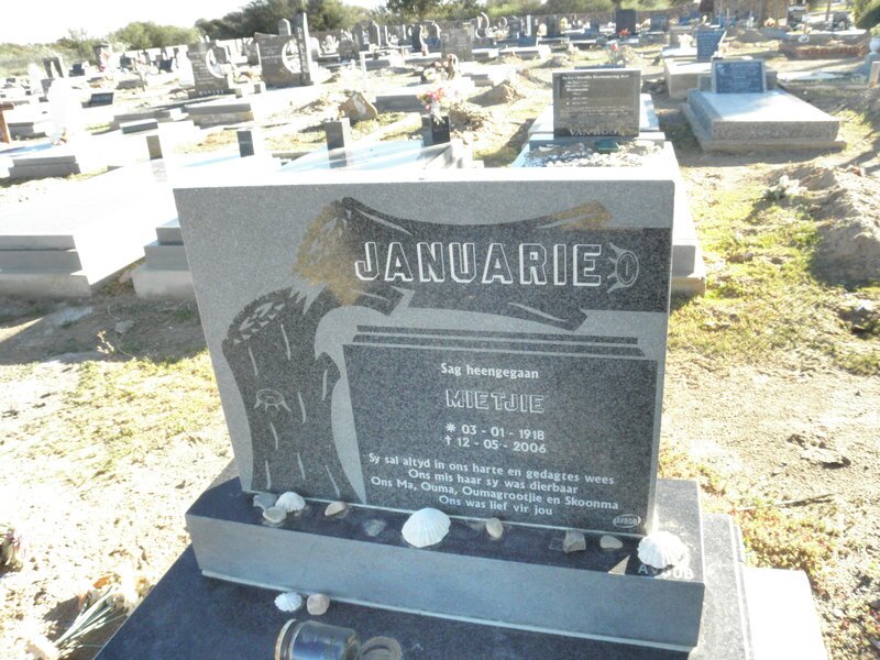 JANUARIE Mietjie 1918-2006