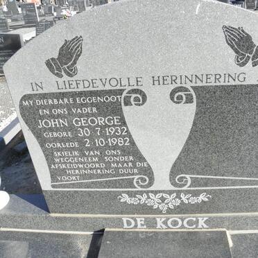 KOCK John George, De 1932-1982