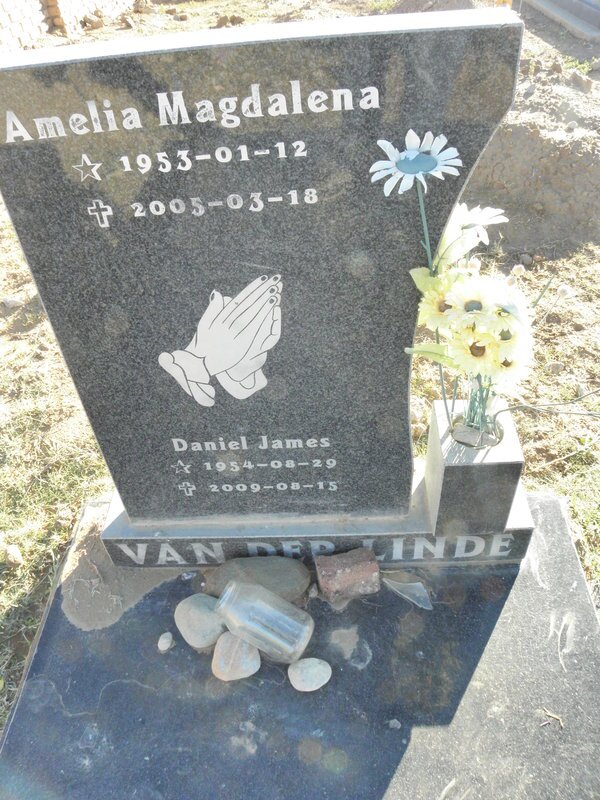 LINDE Daniel James 1954-2009, van der &amp; Amelia Magdalena 1953-2005