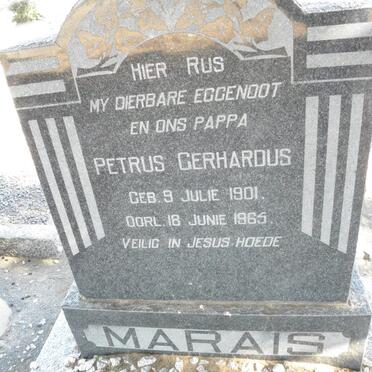 MARAIS Petrus Gerhardus 1901-1965