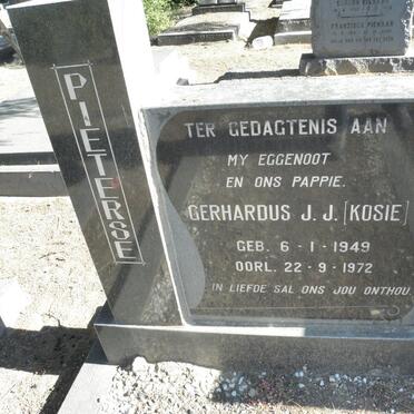 PIETERSE Gerhardus J.J. 1949-1972