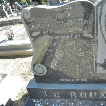 ROUX Antonie Johannes, Le 1908-1973 