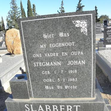 SLABBERT Stegmann Johan 1918-1983