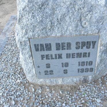 SPUY Felix Henri, van der 1910-1998