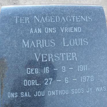 VERSTER Marius Louis 1911-1978