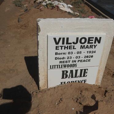 VILJOEN Ethel Mary 1924-2020 :: BALIE Florence