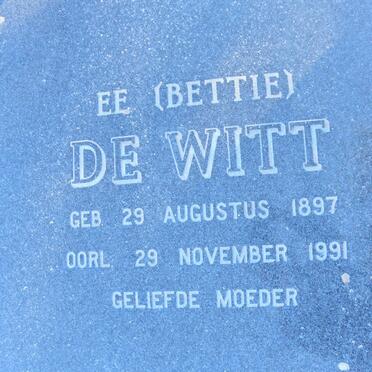 WITT E.E., de 1897-1991 