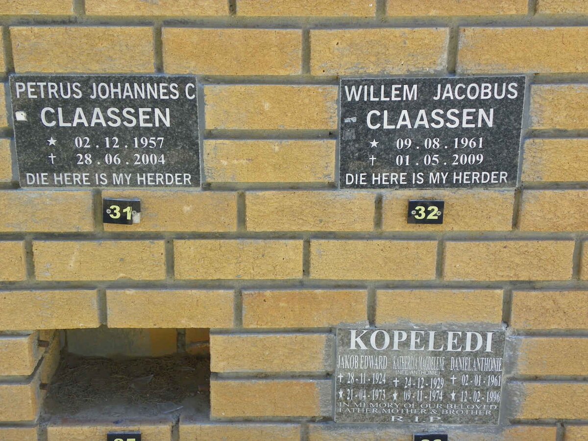 KOPELEDI Jakob Edward 1924-1973 &amp; Katherina Magdelene ANTHONIE 1929-1974