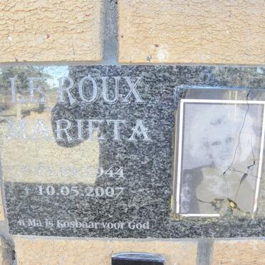 ROUX Marieta, Le 1944-2007