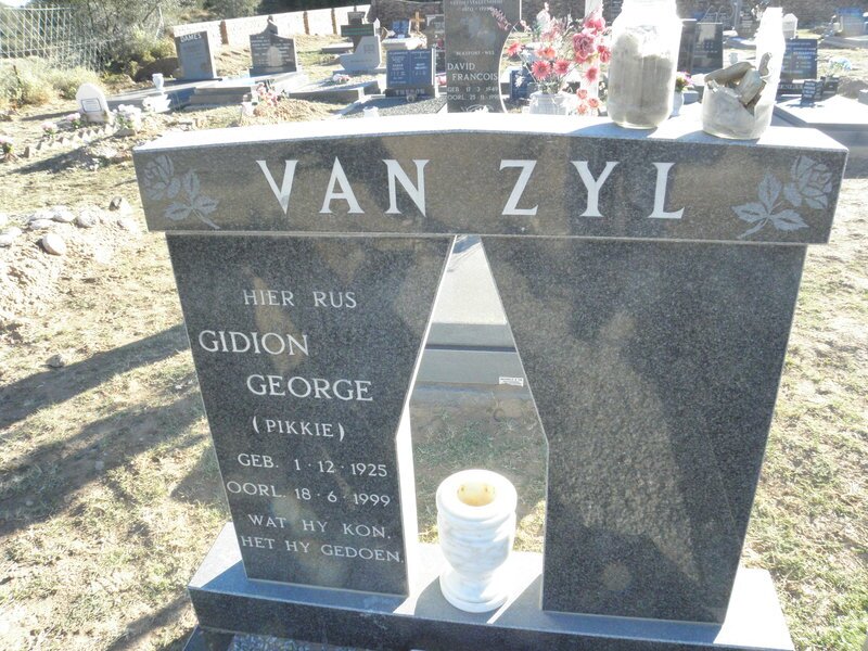 ZYL Gidion George, van 1925-1999