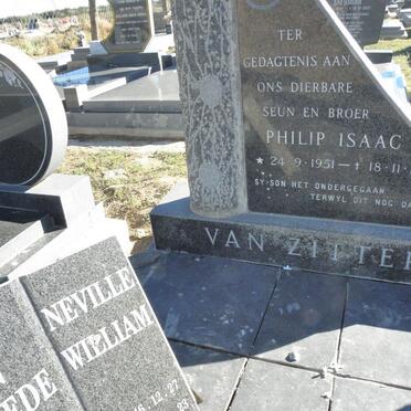 ZITTERS Philip Isaac, van 1951-1972 :: VAN ZITTERS Neville William 1946-2007