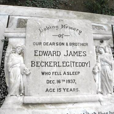 BECKERLEG Edward James -1937