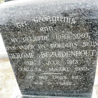 BEZUIDENHOUT Jerome 1913-1952
