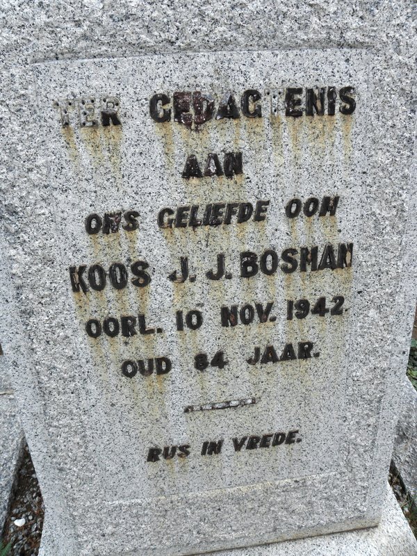 BOSMAN Koos J.J. -1942