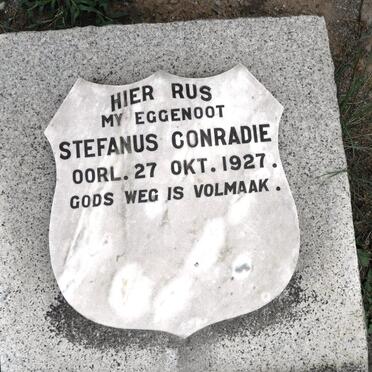 CONRADIE Stefanus -1927