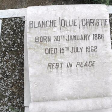 CHRISTIE Blanche 1886-1962