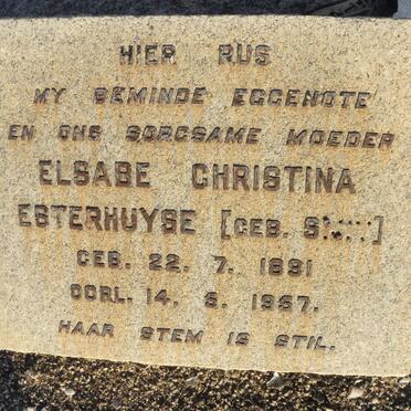 ESTERHUYSE Elsabe Christina nee SMIT 1891-1957