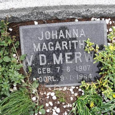 MERWE Johanna Magaritha, v.d. 1907-1964