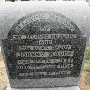 NAUDE Johnny 1897-1934
