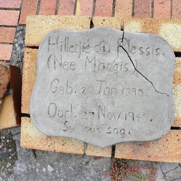 PLESSIS Hilletjie, du nee MARAIS 1890-1949