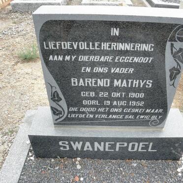 SWANEPOEL Barend Mathys 1900-1952