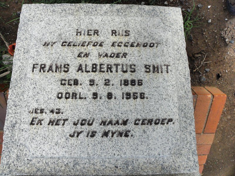 SMIT Frans Albertus 1886-1956