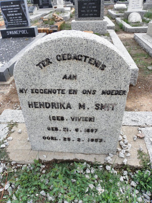 SMIT Hendrika M. nee VIVIER 1887-1952