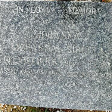 VILLIERS Johanna Sibella, de nee TESKE ?-1956