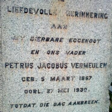 VERMEULEN Petrus Jacobus 1867-1930