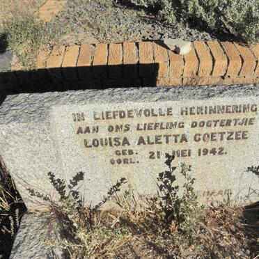 COETZEE Louisa Aletta 1942-1942